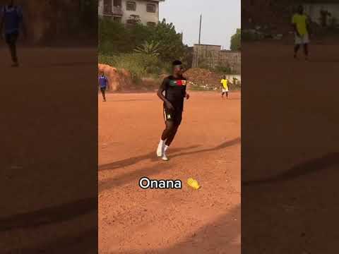 Andre Onana plays pickup after being sent home from the World Cup ???????? (via @Andre Onana)