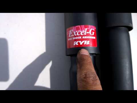 Comparación amortiguador KYB (Japón) vs GM (U.S.A) para Pontiac Aztek