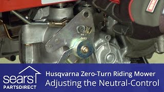How to Adjust a Husqvarna Zero-Turn Riding Mower Neutral Control
