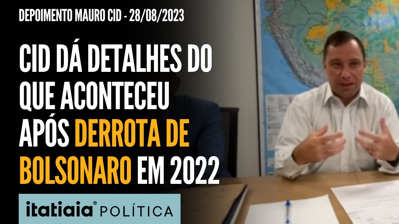 MAURO CID FALA SOBRE OS MOMENTOS APÓS A DERROTA DE BOLSONARO NAS ELEIÇÕES DE 2022