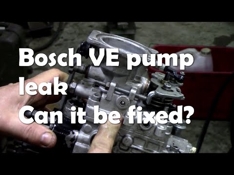 Bosch VE injector pump leak out of the breather.  Can it be fixed?