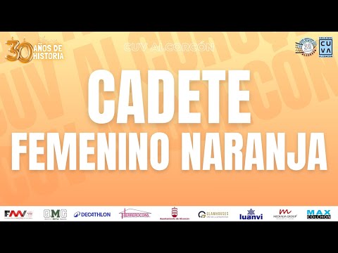 CUV ALCORCÓN NARANJA - VP MADRID C BLANCO (CADETE FEMENINO 1ª DIVISIÓN AUT. ZONAL)