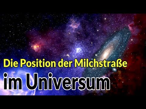Die Position der Milchstraße im Universum