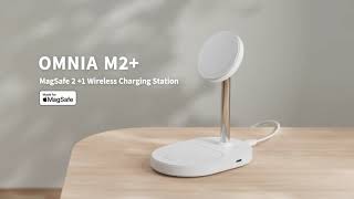 OMNIA M2+ MagSafe Wireless Charging Station + A1 Apple Watch Fast Charger