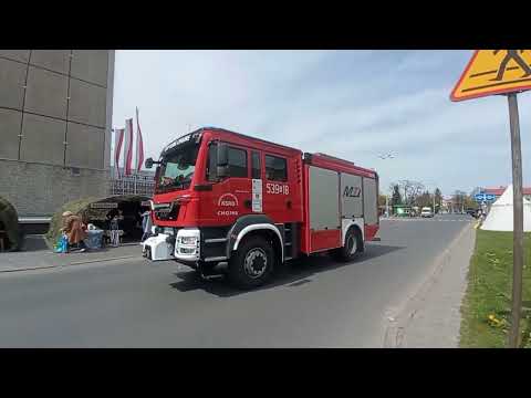 [TRĄBY] Odjazd nie alarmowy MAN TGM GBA 4,7/16 z OSP KSRG Chojne z pikniku