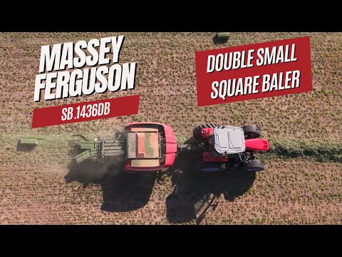 DOUBLE Small Square Baler — Two Bales in One Pass — Hesston by Massey Ferguson
