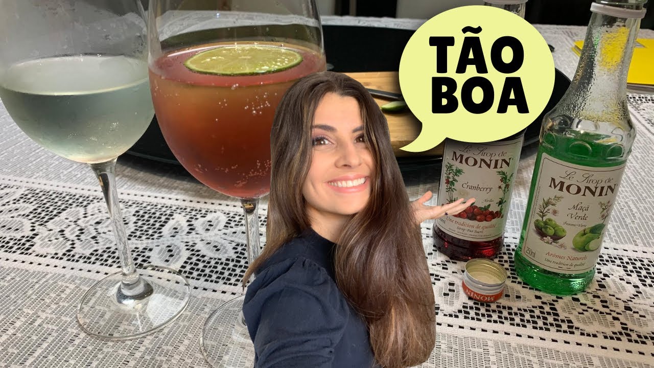 Como fazer a elegante SODA ITALIANA - com o xarope de fruta Monin (sem álcool) | Dona Perfeitinha