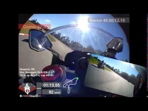 Trackday Autódromo Guaporé 19/07/2014 - ZX-6 636 - SHOWA suspensão