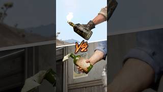 RDR1 VS RDR2- Fire Bottle Comparison #shorts #rdr2 #reddeadredemption2  #weaponscomparison