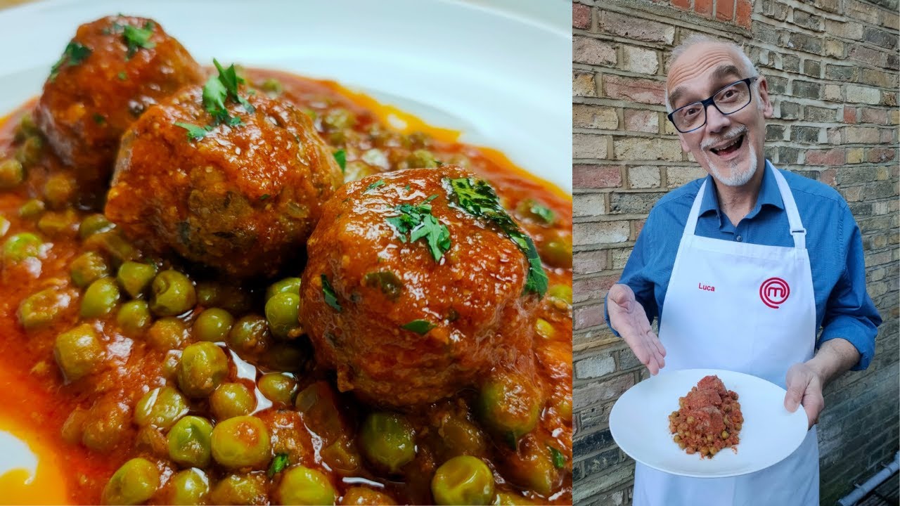 Le Polpette di Luca - Polpette di carne con piselli e sugo di pomodoro