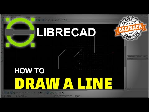 LibreCAD How To Draw Line Tutorial