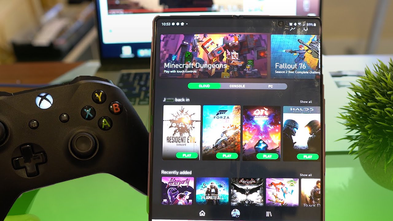 Xbox Gaming on Galaxy Fold 2 - Xbox Game Pass - xCloud