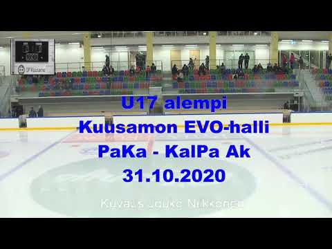 U17 alempi, 31.10.2020 jääkiekko-ottelu Kuusamon Pallo-Karhut -KalPa Ak