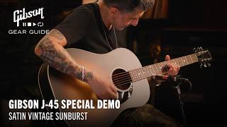 Gibson Modern Collection acoustic guitars: Gibson J-45 Special demo