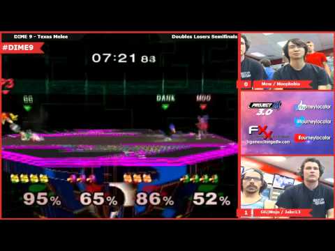 DIME 9 - GG Mojo and Jake13 vs Mew and Moophobia - Doubles Losers Semifinals