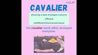 CAVALIER | Word meaning | Word of the Day 37