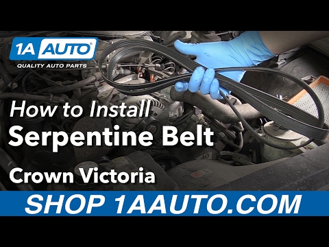 How to Replace Serpentine Belt 03-05 Ford Crown Victoria