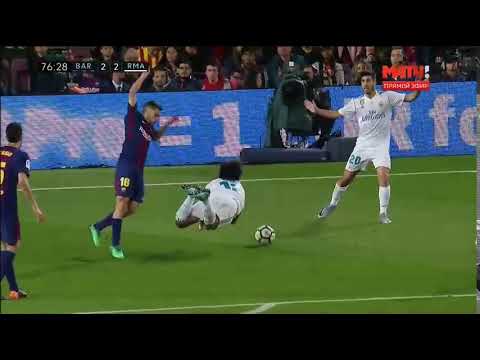 Marcelo PENALTY Rejected Barcelona vs Real Madrid 2-2 ||La liga   El Classico||