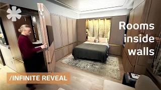 NYC microstudio transforms on-demand with wall-embedded furniture