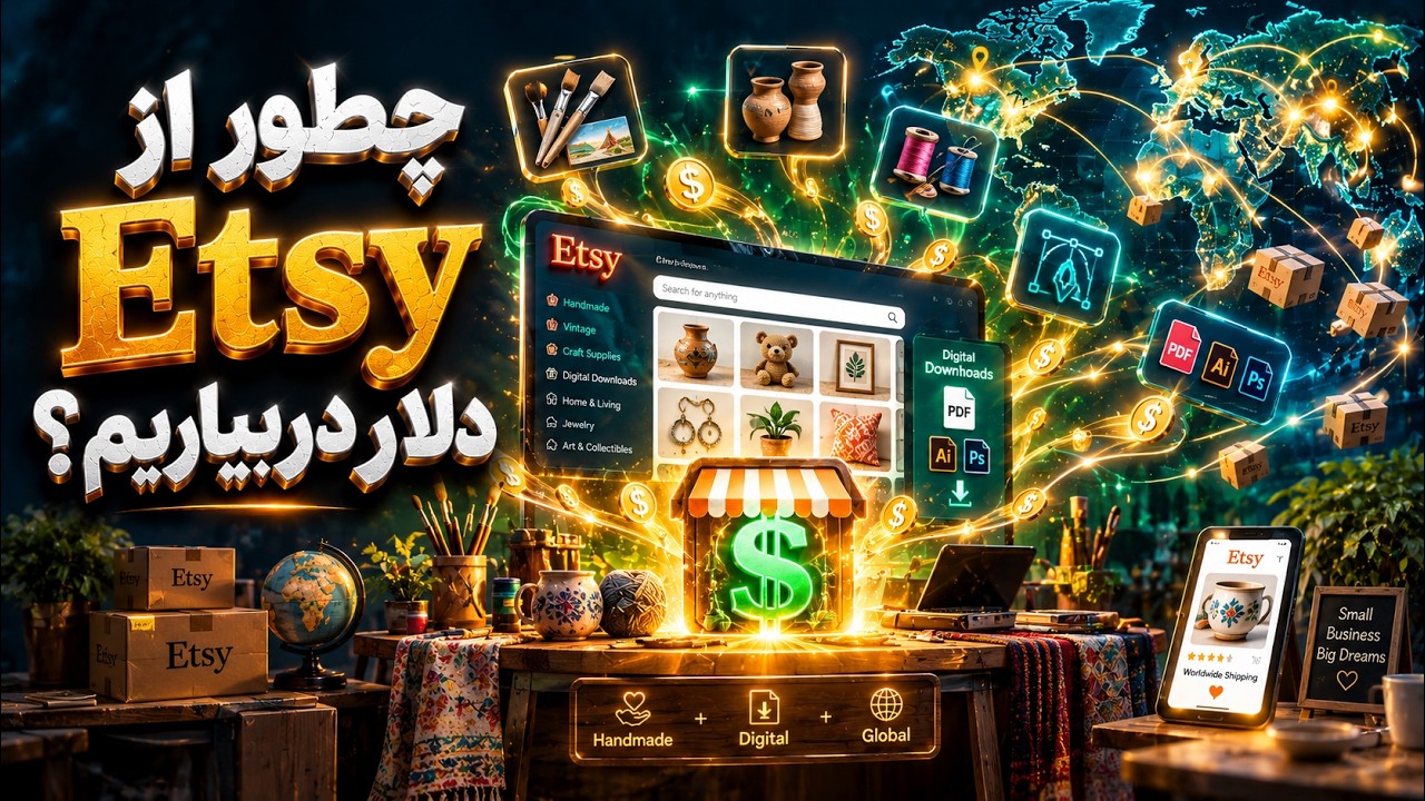 کسب درآمد از Etsy؛ چطور از خلاقیت خود درآمد دلاری بسازیم؟ | آموزش Etsy
