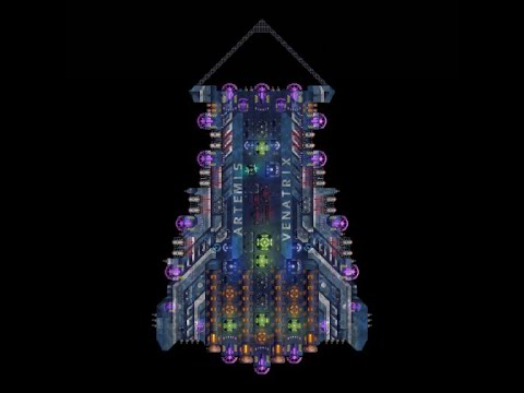 Cosmoteer: Artemis Class Super Destroyer Demo (1 Battleship vs 4 Flagships)