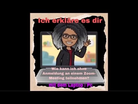 Teilnahme am Zoom-Meeting mit dem PC oder Laptop ohne Registrierung