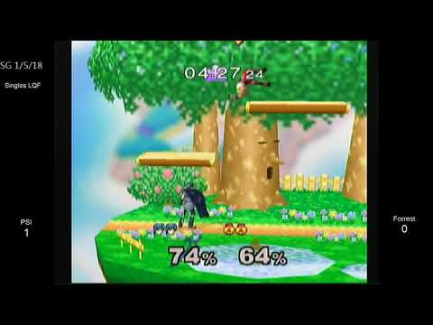 SG 16.13 SSBM - PSI (Default Marth) vs. Forrest (Fox, Sheik, Marth) - Melee LQF