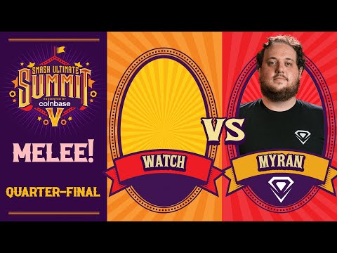 watch vs Myran - MELEE Quarter-Final - Smash Ultimate Summit 5 - Ice Climbers vs Cpt Falcon