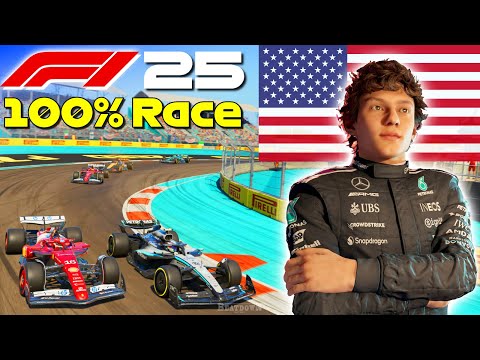 F1 25 - Let's Make Antonelli World Champion #6: 100% Race Miami