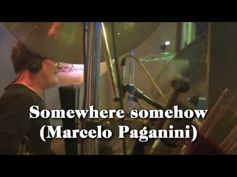 Gary Husband recording with  Marcelo Paganini
