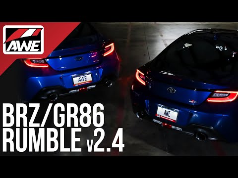 Rumble v2.4: AWE Exhausts for BRZ & 86