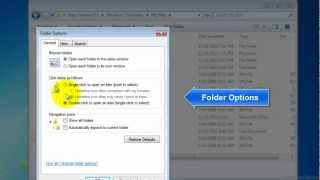 How to access Folder Options in Windows 7