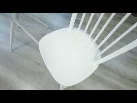 Кухонный стул с подлокотниками AVERY (mod. 1101) 45,5х50х94, White арт.19888 в Брянске - видео 9