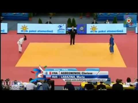 Judo European Championships 2013: Clarisse AGBEGNENOU (FRA) - Marta LABAZINA (RUS) Final [-63kg]