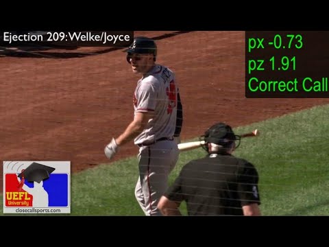Ejection 209 - Bill Welke Ejects Matt Joyce Following Strikeout