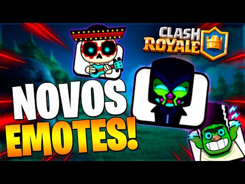 GANHEI os 2 NOVOS EMOTES do HALLOWEEM no CLASH ROYALE!!