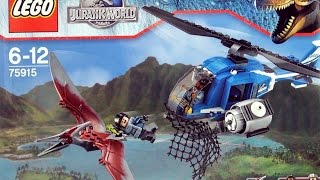 YouTube thumbnail: Lego Jurassic World Pteranodon Capture 75915 - Lego Jurassic Park Dinosaurs Helicopter