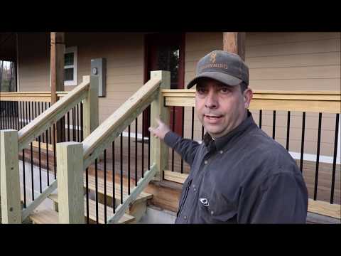 Building My Own Home: Episode 133 -  Finishing Up The Steps And Railing