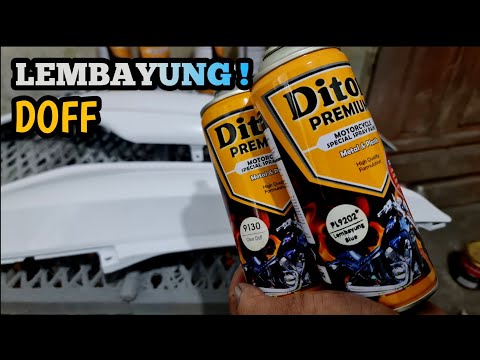 LEMBAYUNG BLUE TAPI DOFF ? Kita coba pakai aerosol diton premium, bagus juga hasilnya
