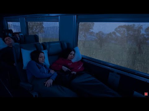 Overnight on the Night Train - ️🎧 The Sound of Rain on the Window for Sleep, Relaxation - Rain Sleep