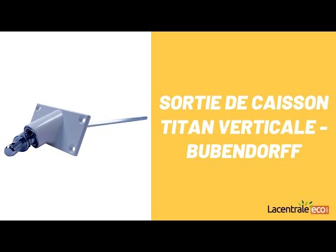 Sortie de caisson TITAN TR C8 verticale - Bubendorff