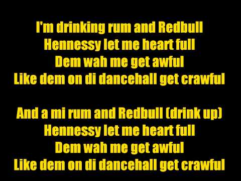 Beenie Man - Rum & Redbull (Lyrics)