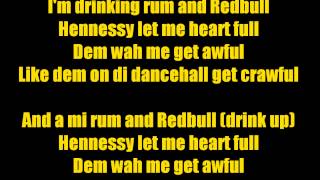 Beenie Man - Rum &amp; Redbull (Lyrics)