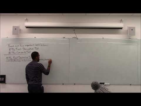 Math 1203-R04 Lecture 10 - Inflections; 1st Derivative Test; Concavity Test; Existence of Derivative