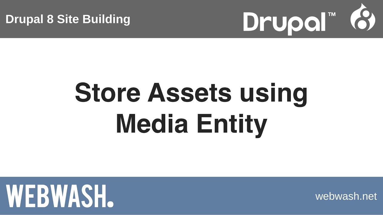 Drupal 8 Site Building, 11.2: Store Assets using Media Entity