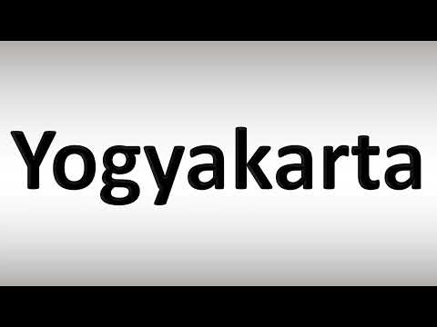 How to Pronounce Yogyakarta