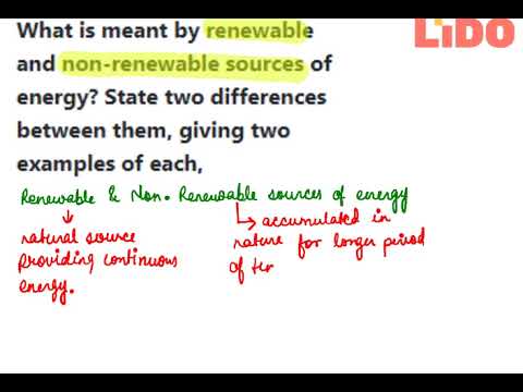 the difference between nonrenewable and renewable resources