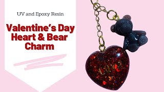 Resin - Valentine’s Day Resin Charm - Hearts and Chocolate Bears!