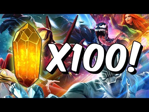 100x Uncollected Daily Crystal Opening! - 4 Star and Tier 2 Alpha?! - Marvel Contest Of Champions