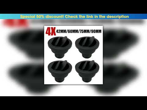 Best 4X 42/60/75/90mm Parking Diesel Heater Warm Air Vent Duct Pipe Outlet Rotatable Exhaust Joiner